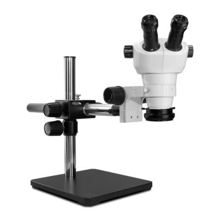 Scienscope NZ Stereo Zoom Microscope With Polarized LED On Single Arm Stand NZ-PK5S-R3